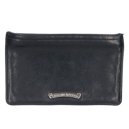Chrome Hearts Zpr Chng Change Purse Leather Coin Case Black