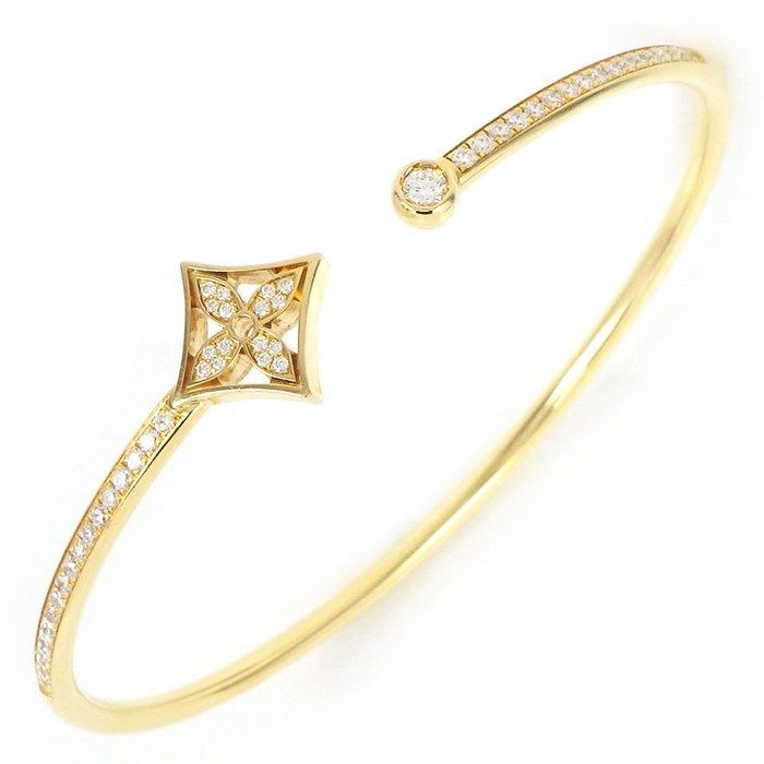 Louis Vuitton Bangle Twist Blossom Monogram Star 1 Point Diamond 0.05 CT