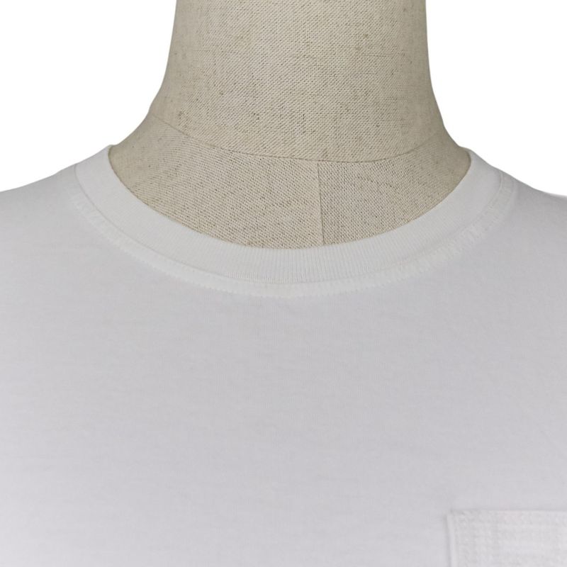 23ss Hermes Embroidered Pocket T-Shirt 36 White Women's Used