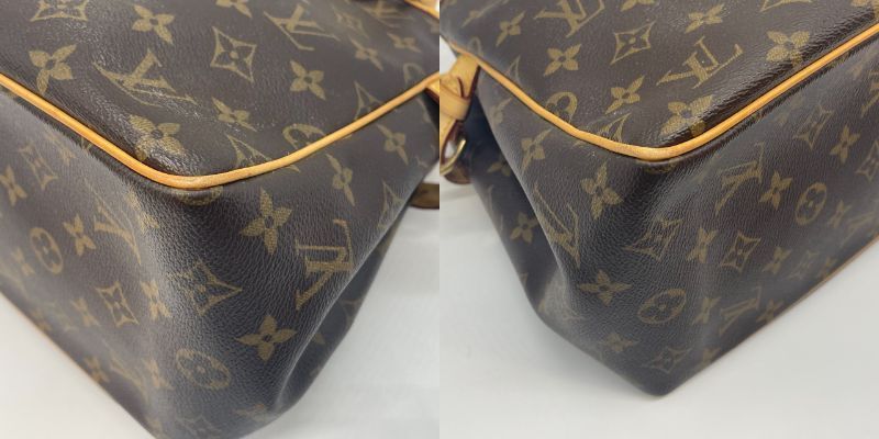 Louis Vuitton Monogram Patignol M51156 Handbag Brown Preowned 005383