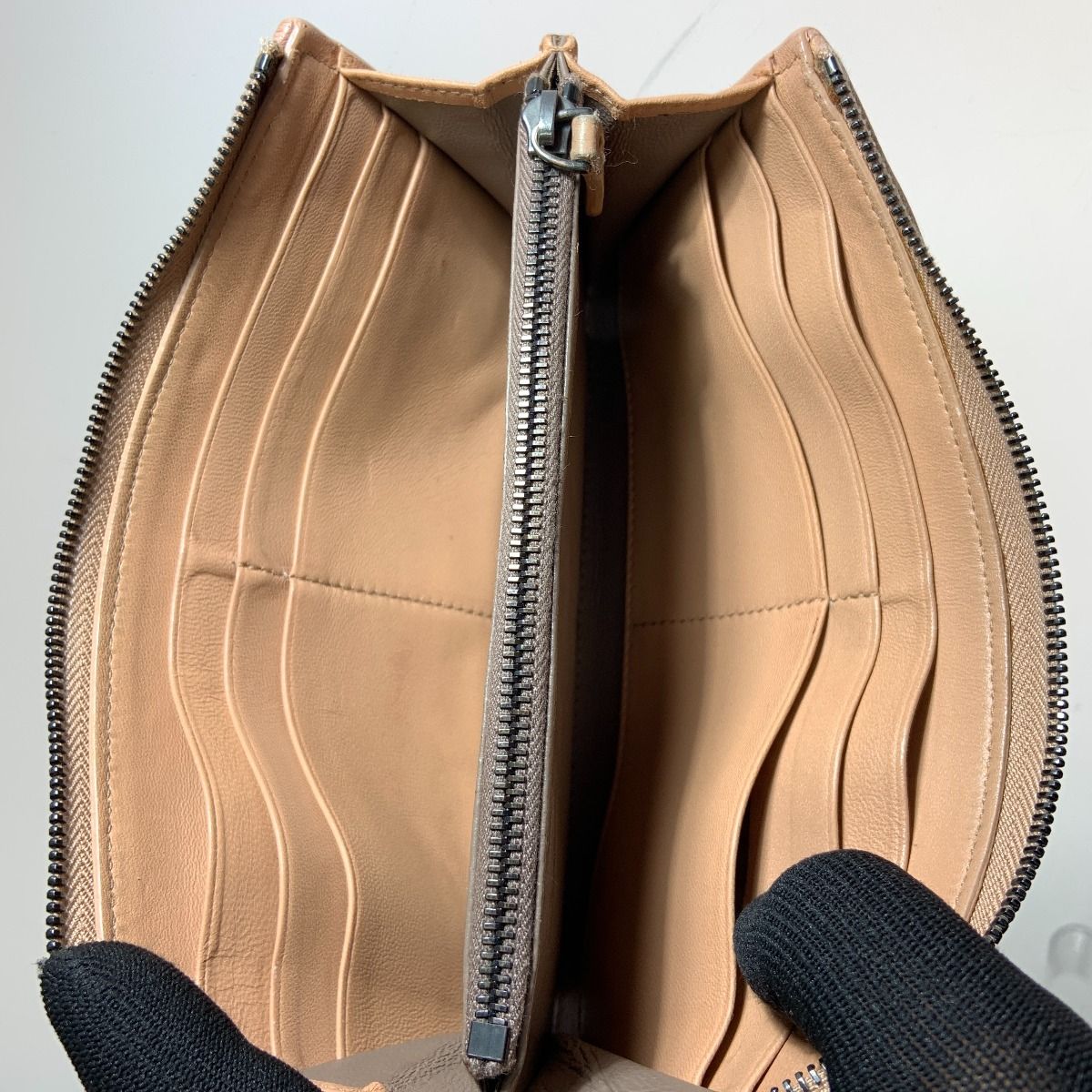 Bottega Veneta Intrecciato Leather Long Wallet Long Wallet Pink