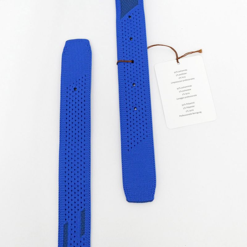 Hermes Knit Belt Sprint M Monochrome H Buckle Blue - Black Men's Man
