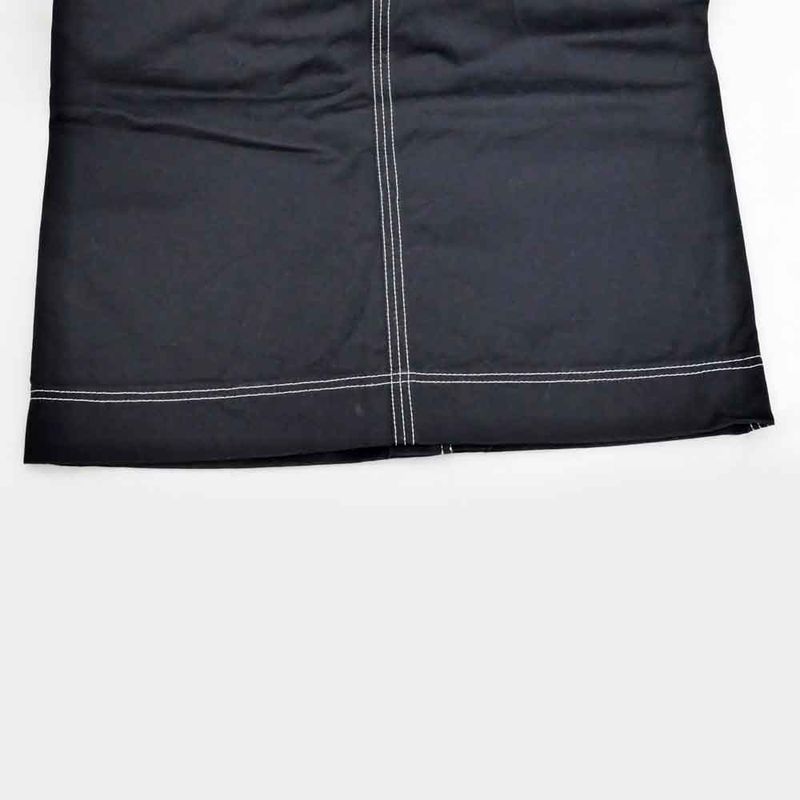 Fendi Zucca Skirt White Stitch Black 42 Size Fq7160 Women's Apparel