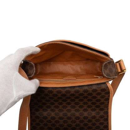 Celine Macadam Brown PVC Leather Women's Celine