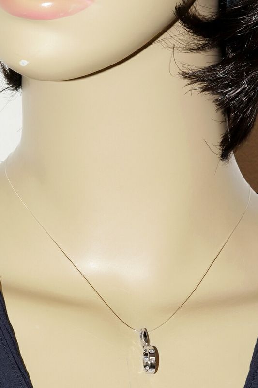 Cartier Pendant Top Charm 18K White Gold Diamond 7P Baby Love Charm Full