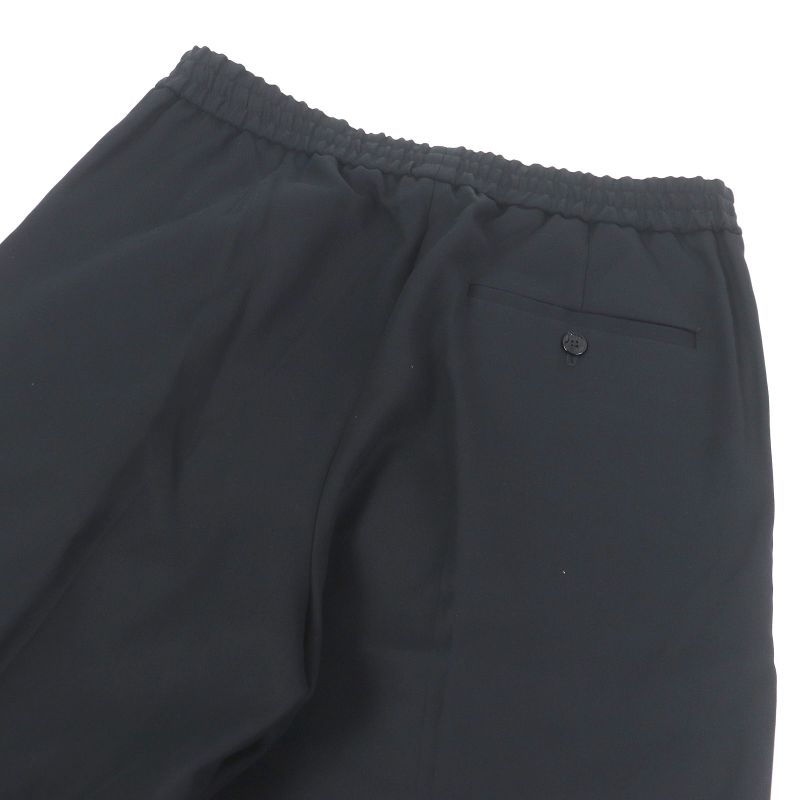 Louis Vuitton 23SS Monogram Sequined Trousers Easy Pants Black 40 Made In