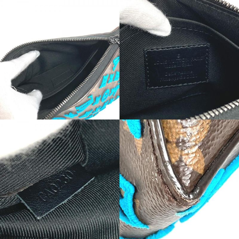 Louis Vuitton Shoulder Bag Triangle Messenger M45078 Monogram Canvas Brown