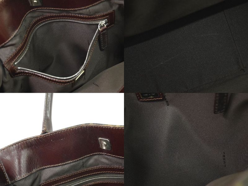 Authentic Fendi Zucca Tote Handbag Canvas Brown 16328 Zucca Bag Pre-owned