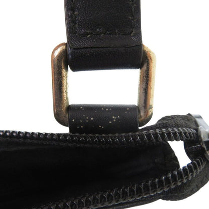 Gucci 272396 GG Suede Black Shoulder Bag Black 0454 Gucci