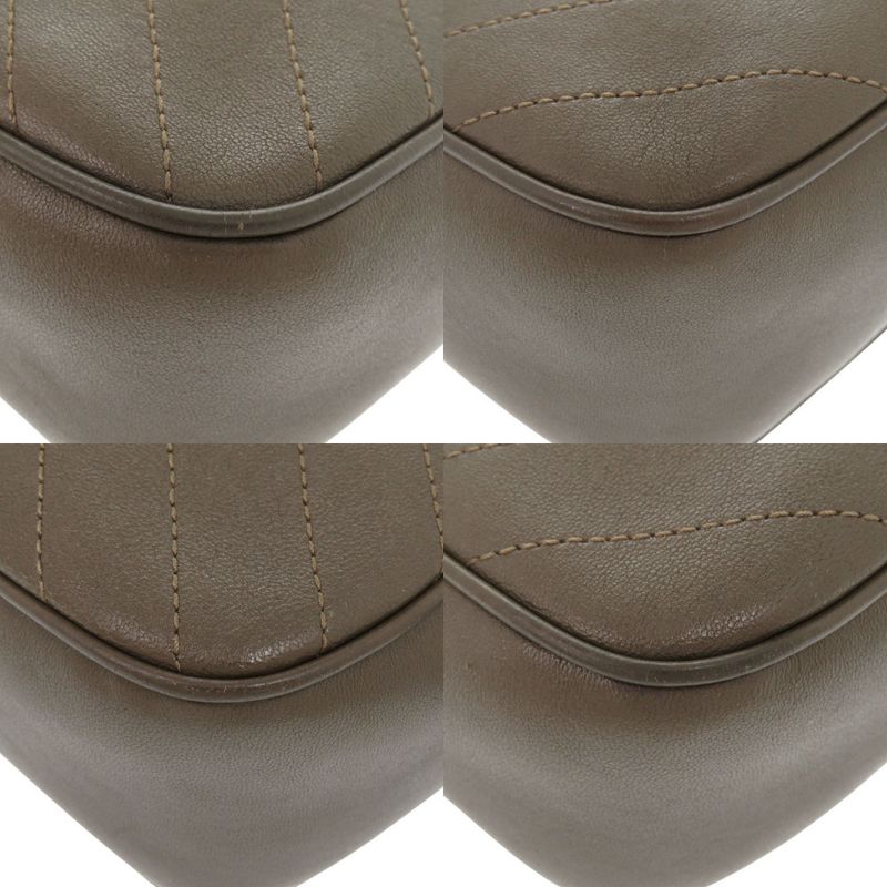 Gucci Blondi 742360 Leather Brown Shoulder Bag 0312 Gucci