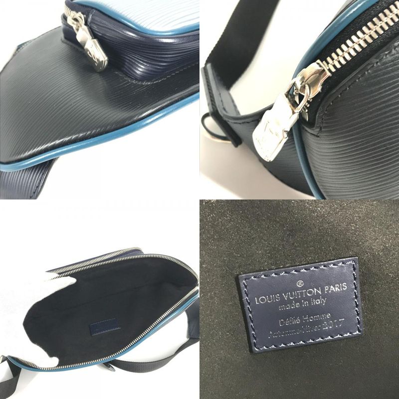 Louis Vuitton Body Bag Bum Bag M53420 Epi Leather Navy