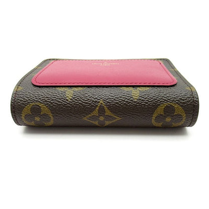 Louis Vuitton Portefeuille Roux M82377 Monogram Women's Fuchsia