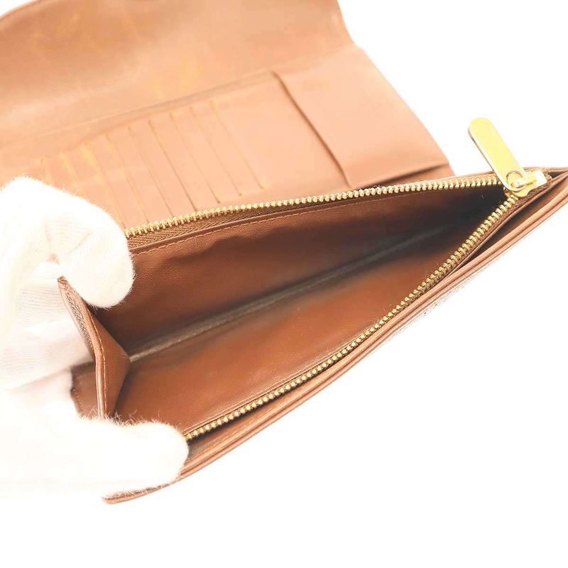 Louis Vuitton M58138 Monogram Mahina Portefeuille Amelia Long Fold Wallet