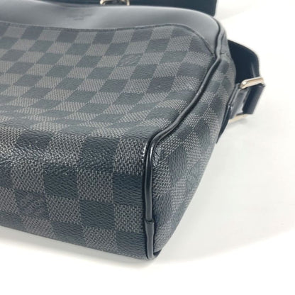 Louis Vuitton Shoulder Bag Dayton PM N41408 Damier Graphite Canvas Black