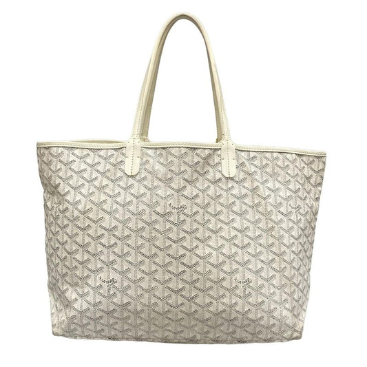 Goyard Tote Bag Saint Louis PM White Leather