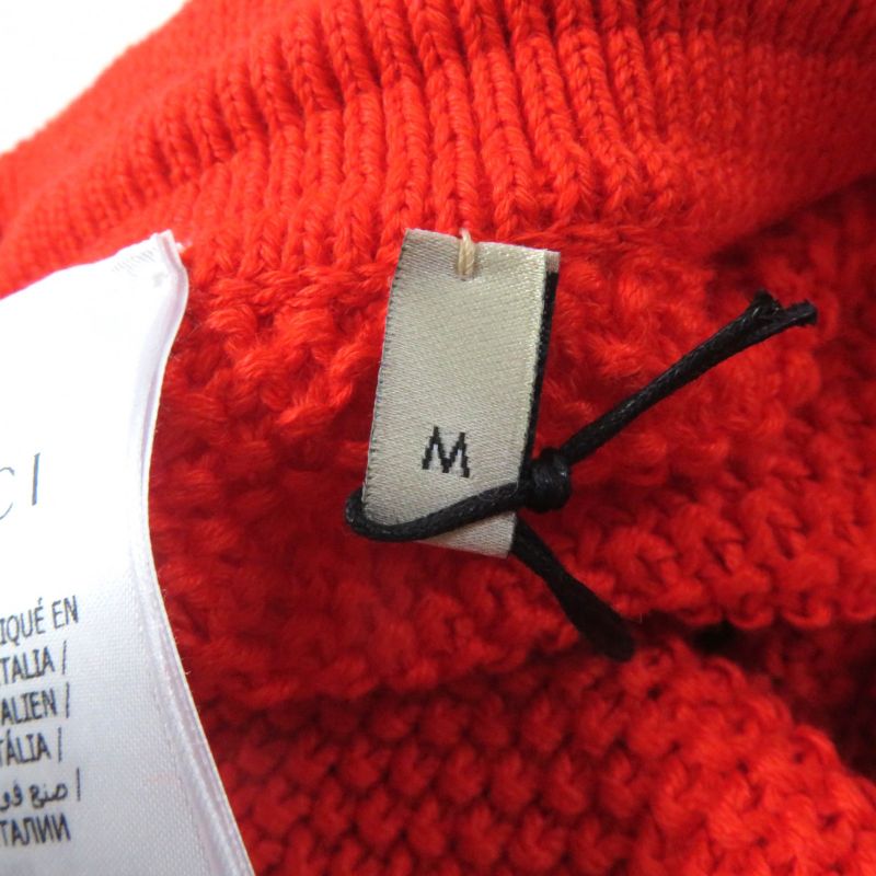 Gucci Adidas 693835 Linen Cotton Trefoil Embroidered Knit Shorts Orange M Made