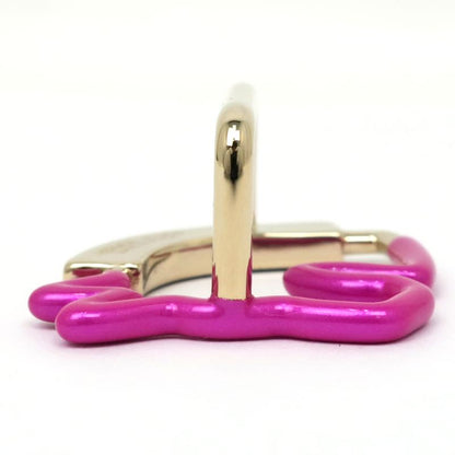 Hermes Scarf Ring Cheval Neon Cheval Pink Blue Gold Hardware Accessories