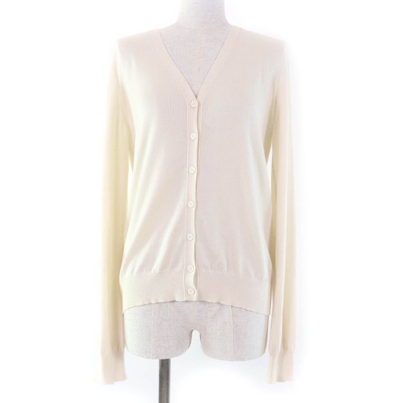 LOEWE S359y16k24 100% Cashmere Long Sleeve Knit Cardigan With Logo Hardware