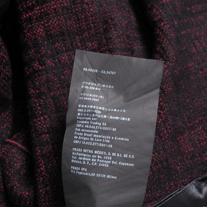 Prada Dress Size 40S Sleeveless Knit Jersey Allover Midi Flare Made In Italy