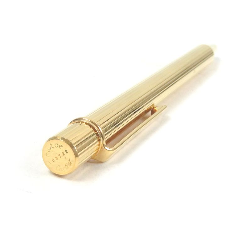 Cartier Must De Cartier Ballpoint Pen With Twist Stationery Gold Made In France