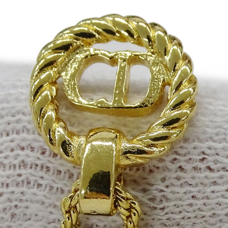 Dior Necklace Women's Brand CD Logo GP Gold Accessories
