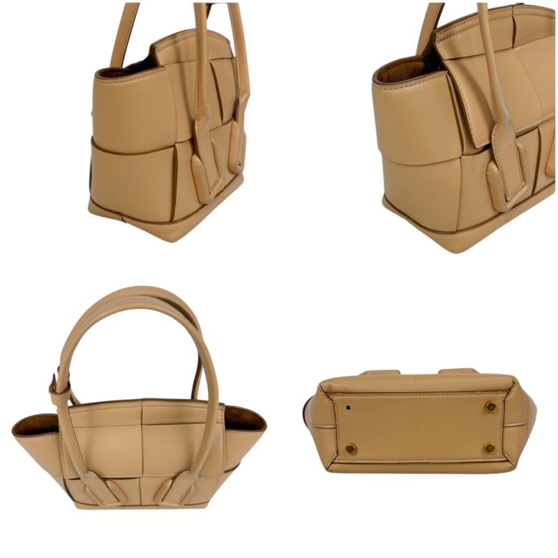 Bottega Veneta Mini The Arco Handbag Mini Tote Bag Maxi Intrecciato Leather