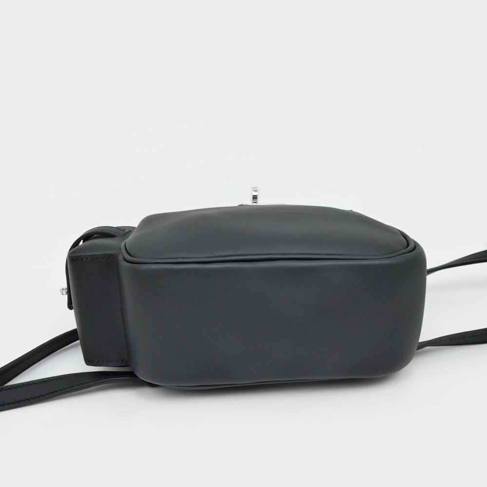 Hermes Hermes Kelly Jump Mini Black Silver Hardware Swift Backpack