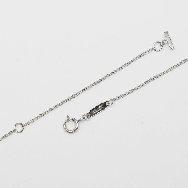 Tiffany & Co T-smile Small 18kwhite Gold Ladies 3g Necklace
