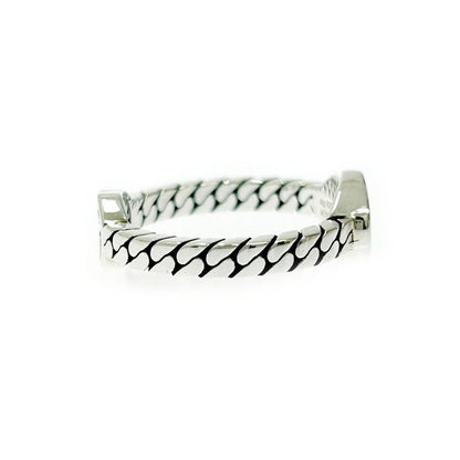 Gucci Silver Interlocking G Ring 3.3g 925 Engraved 399847 Ring