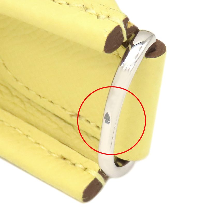 Hermes Shoulder Bag Evelyn 3 PM Vaux-Epson Joanne Pouss in Silver Hardware