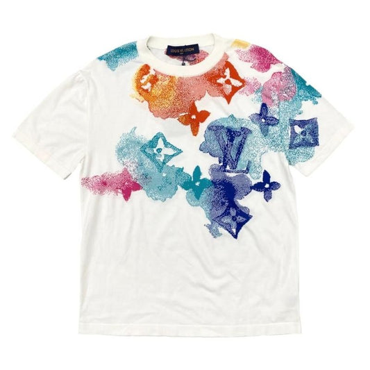 Louis Vuitton Short Sleeve T-Shirt Virgil Abloh Water Color Monogram Rm211v Zlw