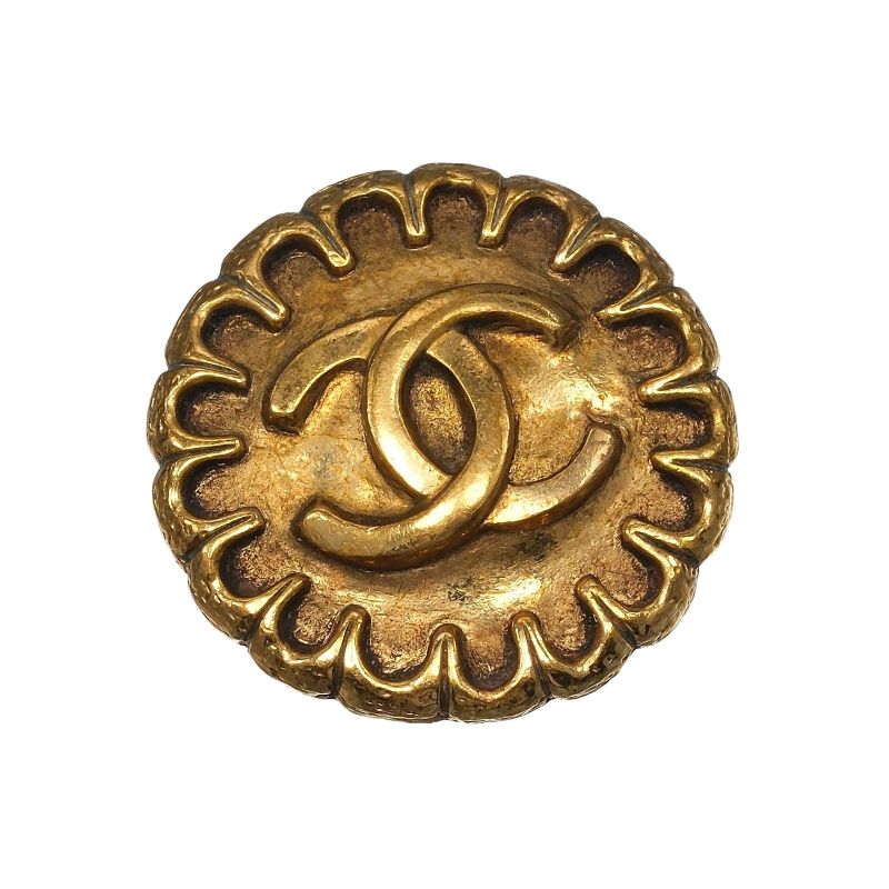 Chanel Coco Mark Vintage *only One Side Gold Plated 97P Ladies 7.2g Earring