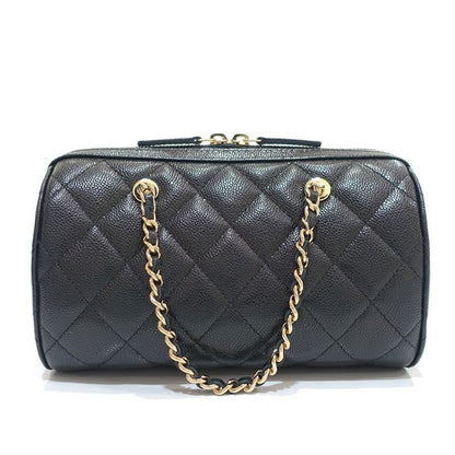 Chanel Mini Boston Chain Shoulder - Ap4474 Random Serial Caviar Skin