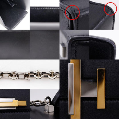 Hermes Cinetic 2WAY Leather Black A Women's Shoulder Bag