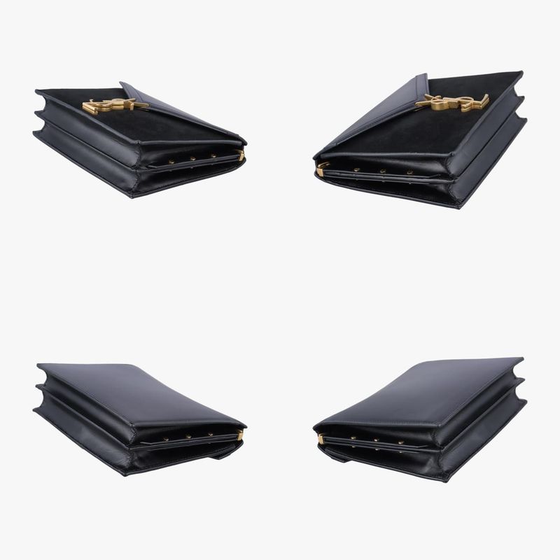 Yves Saint Laurentyves Saint Laurentcassandra Black Suede And Leather 532750roy5