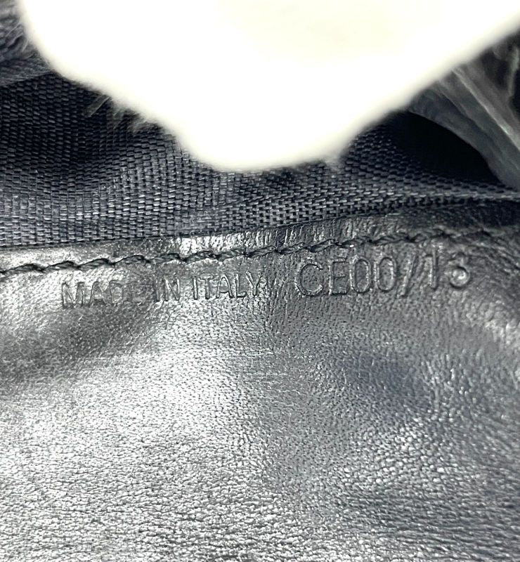 Celine Old Celine Vintage C Macadam Allover Jacquard And Leather Trifold Wallet