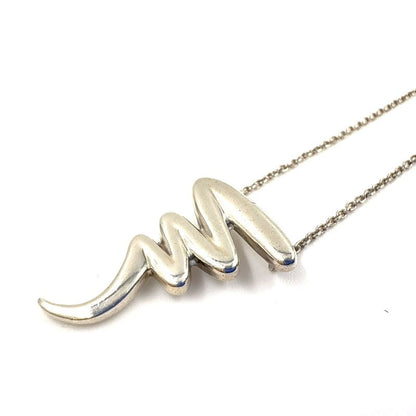 Tiffany & Co Paloma Picasso Scribble Sv925 Silver Necklace Silver