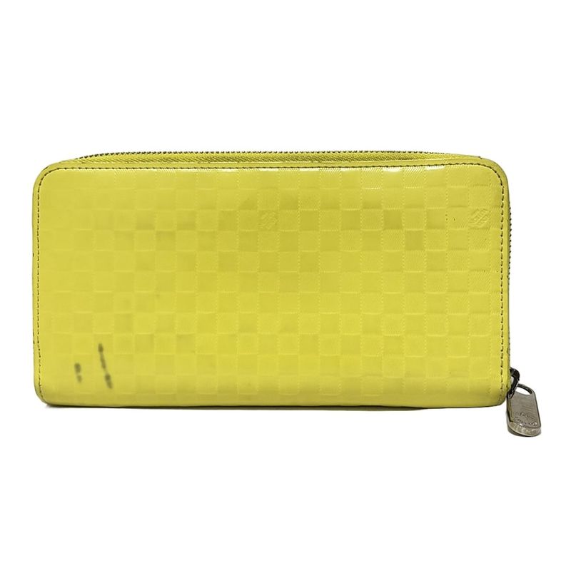 Louis Vuitton Long Wallet Damier Faceted Zippy Wallet M94401 Jeanne Leather