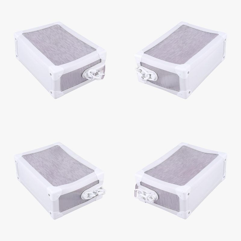 Louis Vuitton Soft Trunk Transparent X White Epi Plat Jouge M55602 Du3199