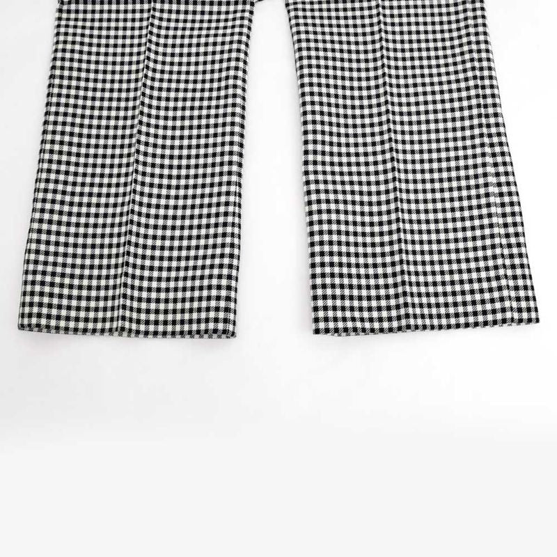 Gucci Pants Check Size 36 Black White 741239 Women's Apparel Women's