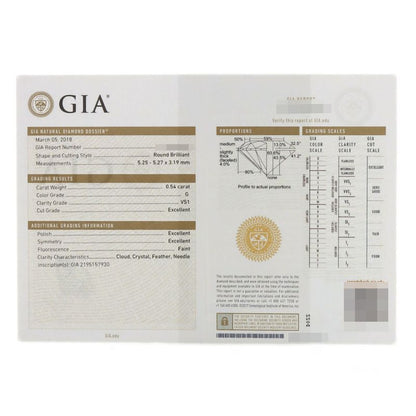 Cartier D'amour G-vs1-ex Diamond Necklace 18K White Gold Ladies