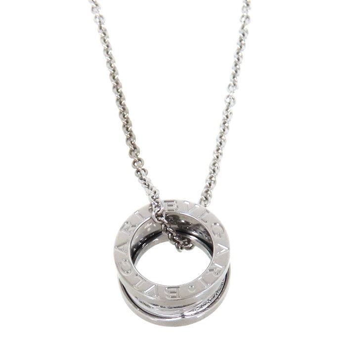 Bvlgari Bulgari B-zero1 Legend Diamond Necklace 18K White Gold 750 White Gold