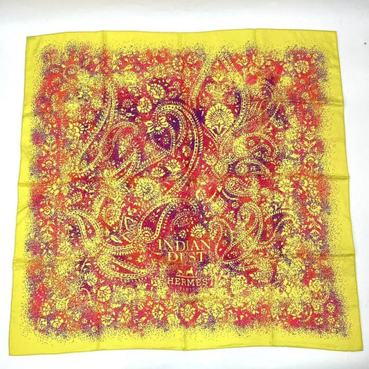 Hermes Scarf Silk Carre 90 Indian Dust Yellow