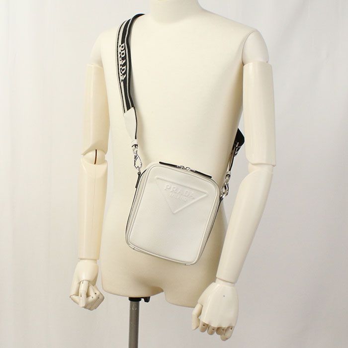 Prada Saffiano 2vh154 Crossbody Shoulder Bag Saffiano Leather Men's