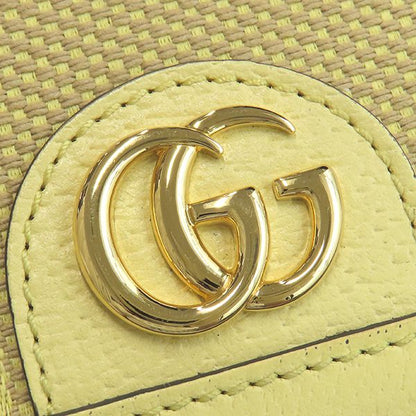 Gucci Chain Wallet GG Jumbo Ophidia Continental Wallet Leather Jumbo GG Canvas