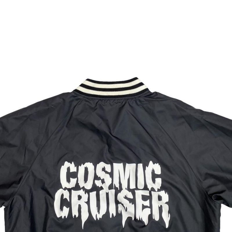 Celine Stajan Back Print Nylon Blouson 2w588495m 44 Size Logo Black White