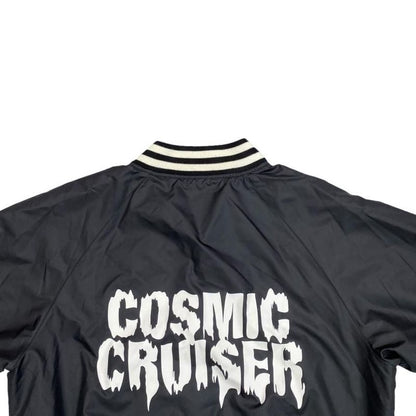 Celine Stajan Back Print Nylon Blouson 2w588495m 44 Size Logo Black White