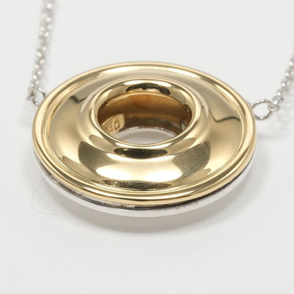 Tiffany & Co Magic Circle Silver 925 X 18K Yellow Gold Ladies 3.5g Necklace