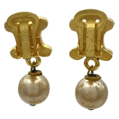 Celine Earrings - Gold And Ivory Macadam