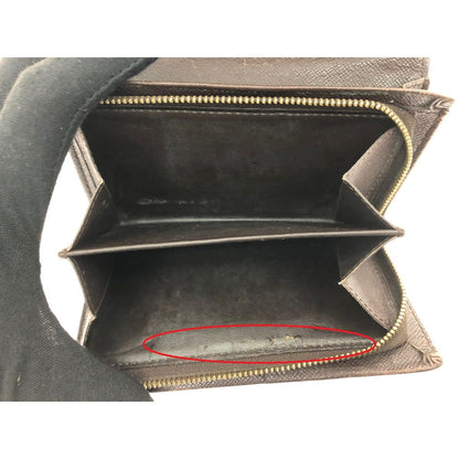 Louis Vuitton Women's Bifold Wallet L-Shaped Zipper Damier Portomone Bier